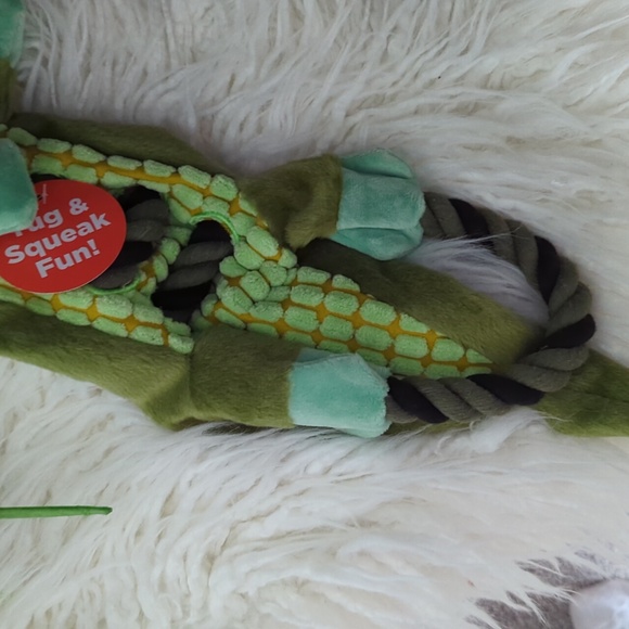 Green Alligator Dog Toy - Picture 3 of 3